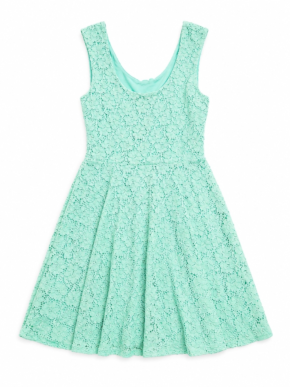 Candie's Mint Lace Fit & Flare Girls' Dress